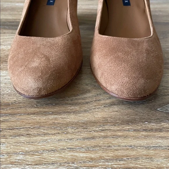 Margaux The Heel in Chesnut Suede - Picture 2 of 14